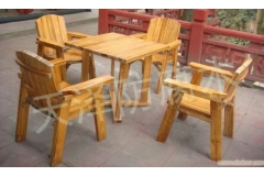 河北防腐木桌椅
